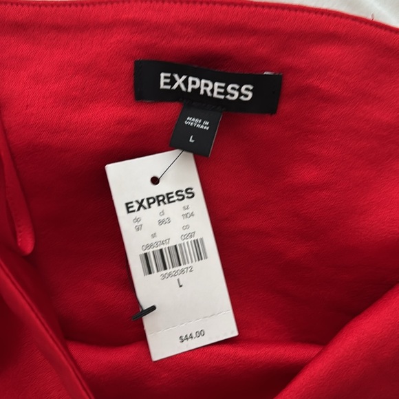 Express Satin Cropped Top-Size Large - Picture 2 of 5